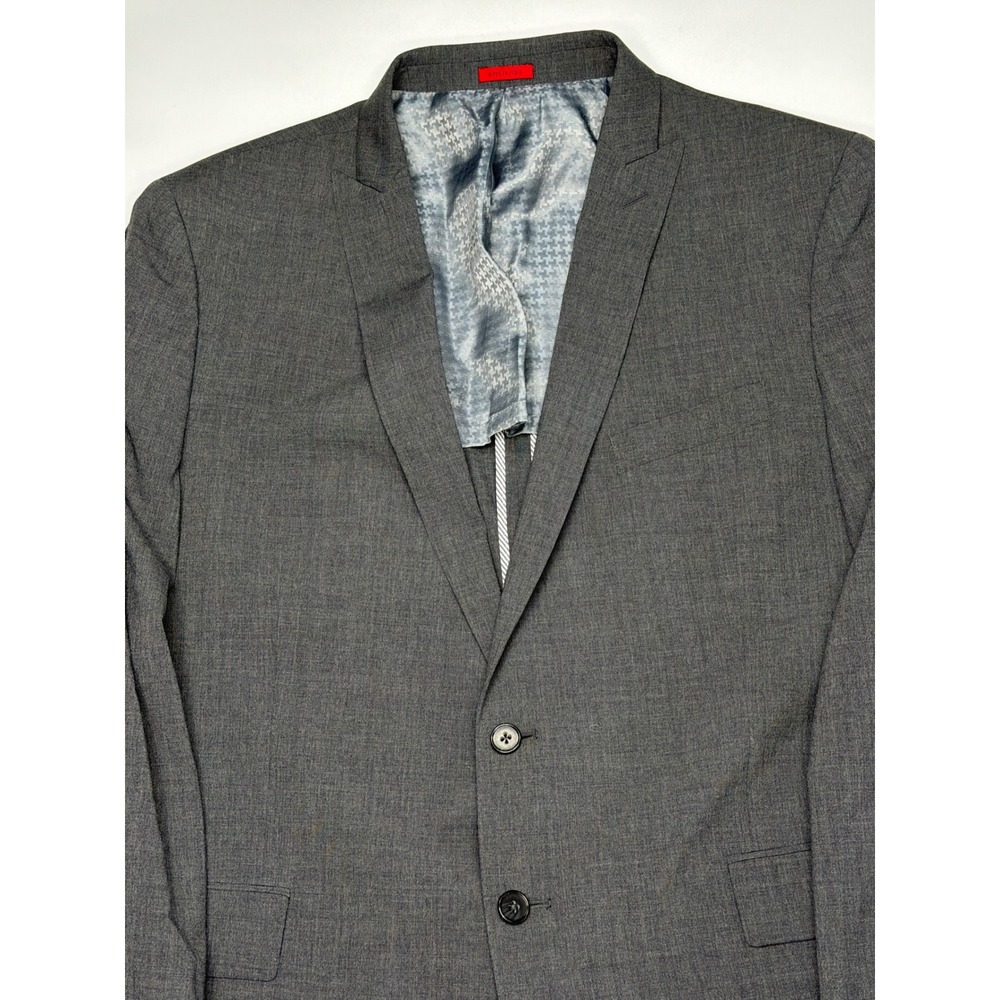 John Varvatos USA Mens Grey‎ Wool Blend 2 Button Blazer Sport Coat 46R - Picture 3 of 11